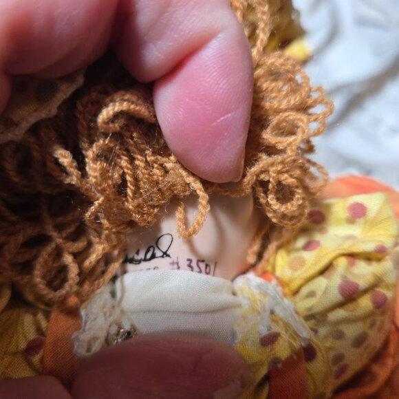 Marie Osmond Porcelain doll Rag A Muffin Pumpkin Spice , 8 inches 2006 #3501 - Picture 6 of 6